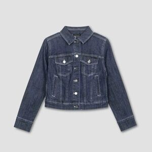 Universal Standard | M (18-20) Kelsey Denim Jacket in Dark Indigo